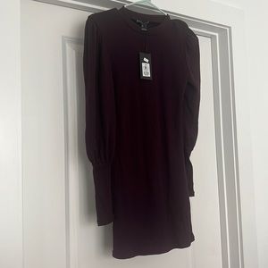 SMALL PLUM SWEATER DRESS.. NEW